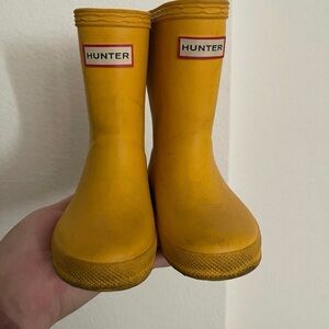 Toddler Hunter Yellow Rain Boots